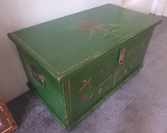 Norwegian rosemaling chest