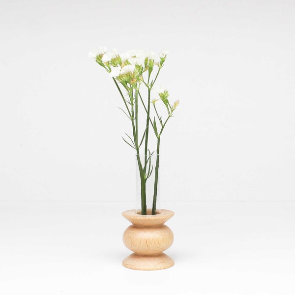 Totem Wooden Vase - Short  Nº 5