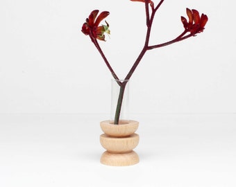 Totem Wooden Vase - Short  Nº 4