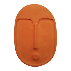 Ceramic Wall Mask - Modern Decorative Terracotta Clay Art Hanging
