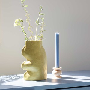 Fluxo Ceramic Vase Large Pistachio Green image 3