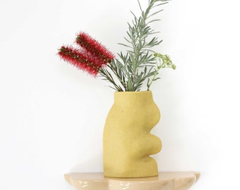 Fluxo Ceramic Vase -  Large Pistachio Green