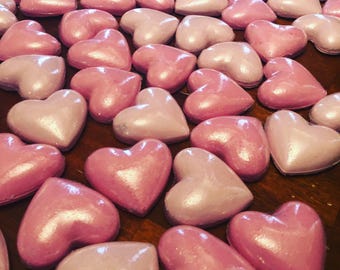 Heart bath bombs set/ Valentine's Day/ gifts for her/ gifts/ dollar bath bombs/ hearts/ bath bombs/ natural bath bombs/ organic bath bombs