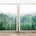 2 Piece Forest Print Woodland Forest Art Landscape 2 Piece Large Green Fog Forest Decor Modern Forest Wall Pine Tree Nature Digital Wall Art