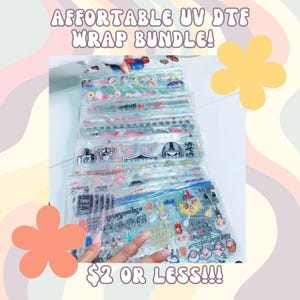 Random 16oz UVDTF Wraps Bundle (2 Dollars or less!!!)