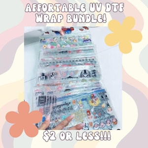 Random 16oz UVDTF Wraps Bundle (2 Dollars or less!!!)