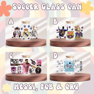 Soccer Glass Can | 16oz