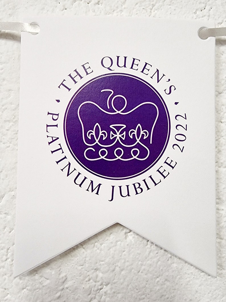 The Queens Jubilee Flags Union Jack Jubilee Purple Party Etsy UK