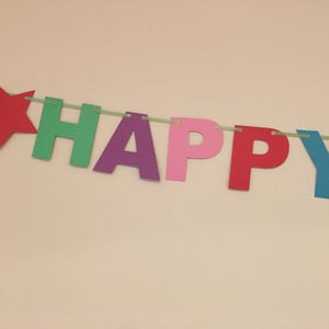 Personalised Happy Birthday Banner. image 5