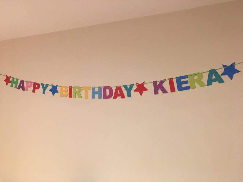 Personalised Happy Birthday Banner. image 6