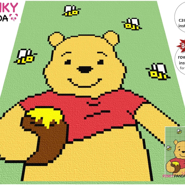 Crochet Winnie the Pooh Blanket Etsy