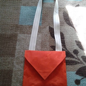 Blaze orange haversack.