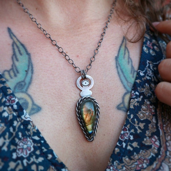 Custom Goddess necklace Magical Goddess pendant Handmade | Etsy
