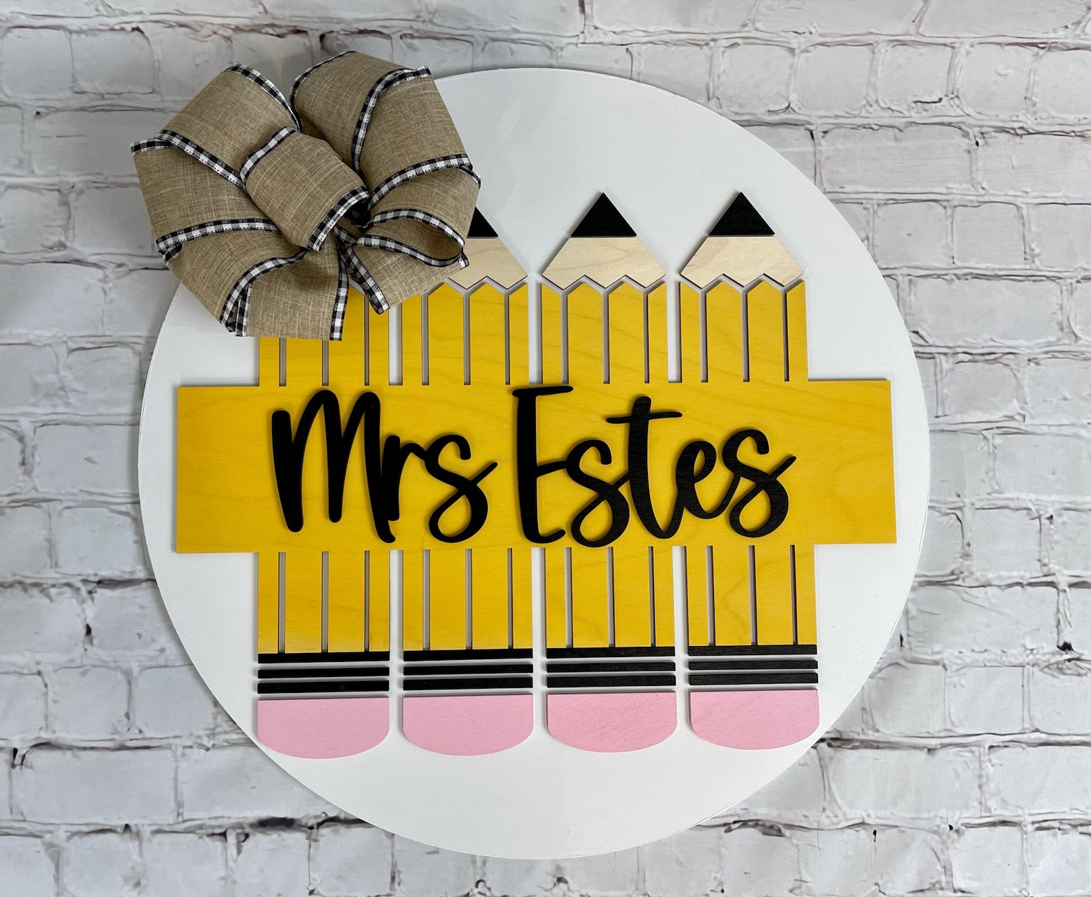 Personalized Teacher Door Hanger Etsy