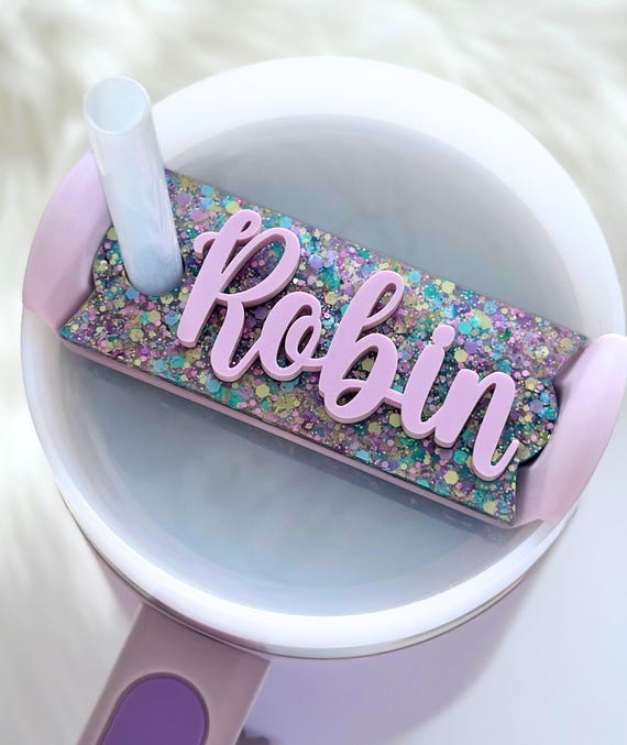 Custom Acrylic Tumbler Name Plate: Personalized Stanley H2.0 Tag