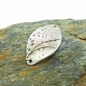 Two hole bracelet component, fine silver sea urchin, lychee textures, ocean inspired jewelry supplies, Irina Miech