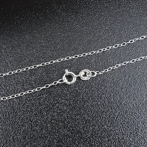 Sterling silver drawn cable chain, 24 inches, finished chain, 1.2mm, Irina Miech