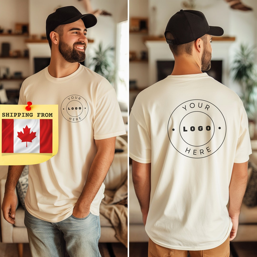 Custom Front and Back Shirt, Comfort Colors Custom Logo, Logo Front and ...