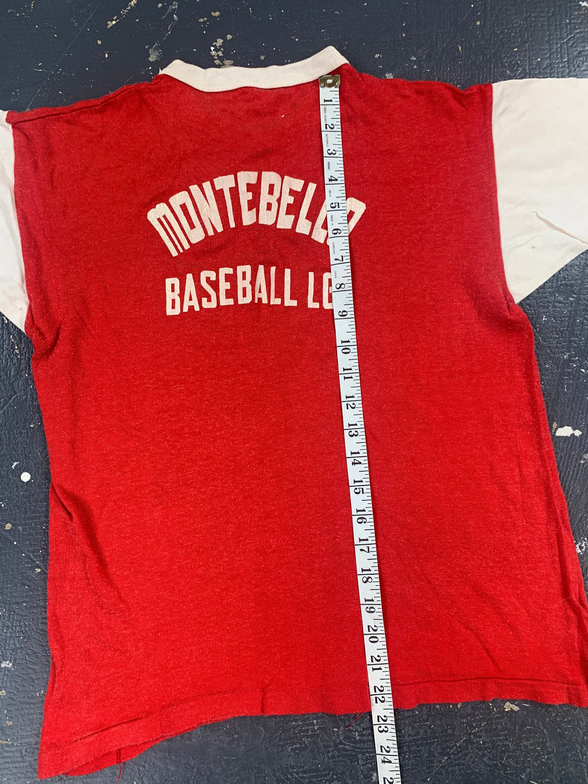 Montebello Baseball League Jersey Shirt 60s Russell Southern Etsy