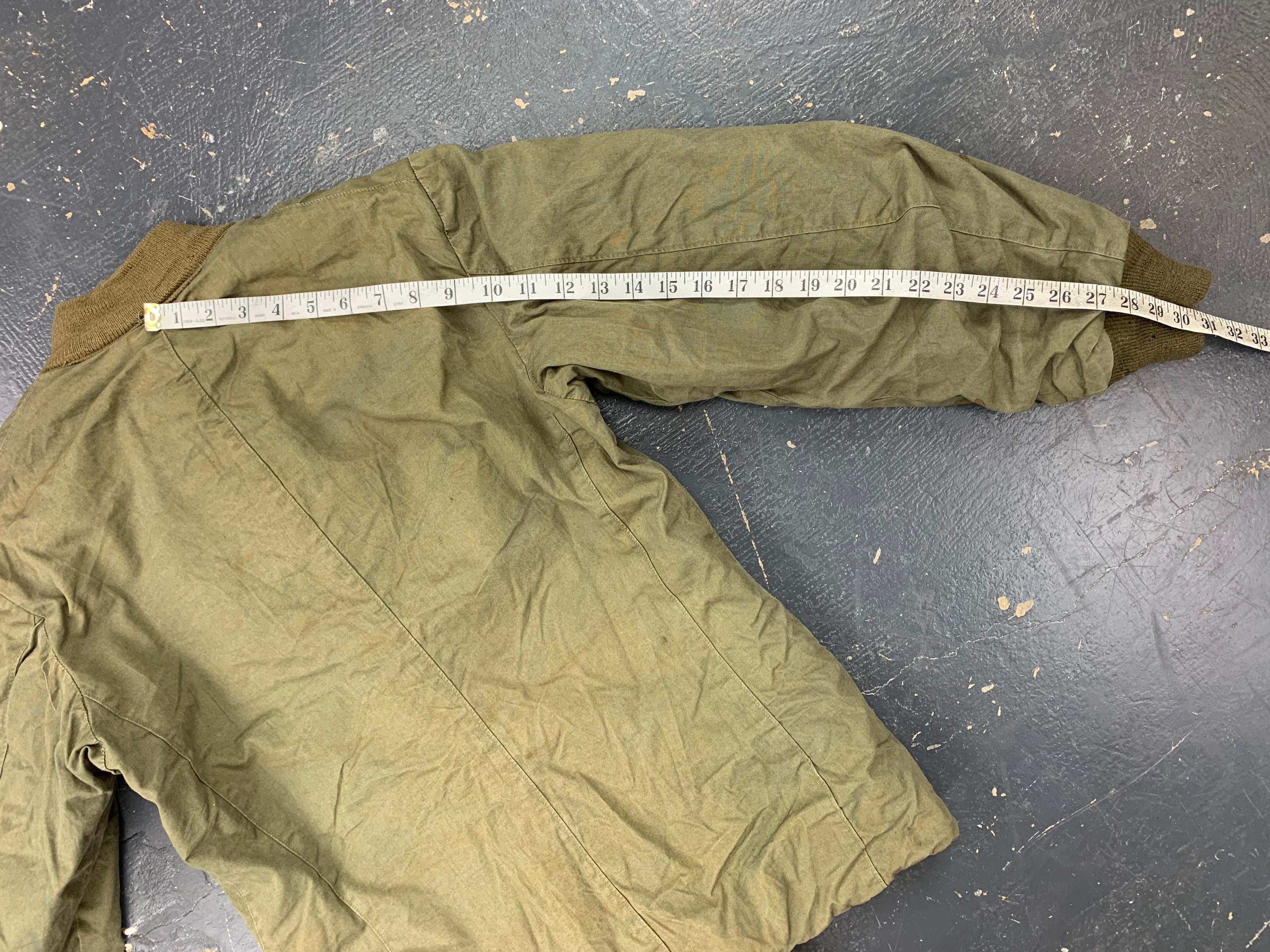 M1943 Field Jacket Liner Pile OD 36L 50s Pattern B Gabardine Etsy