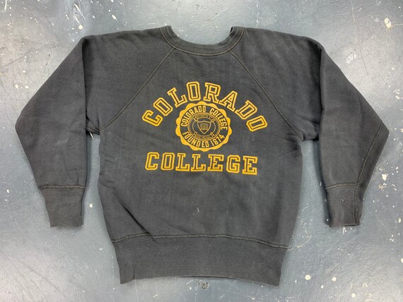 Colorado College Sweatshirt 50s 60s USA Vintage Ch