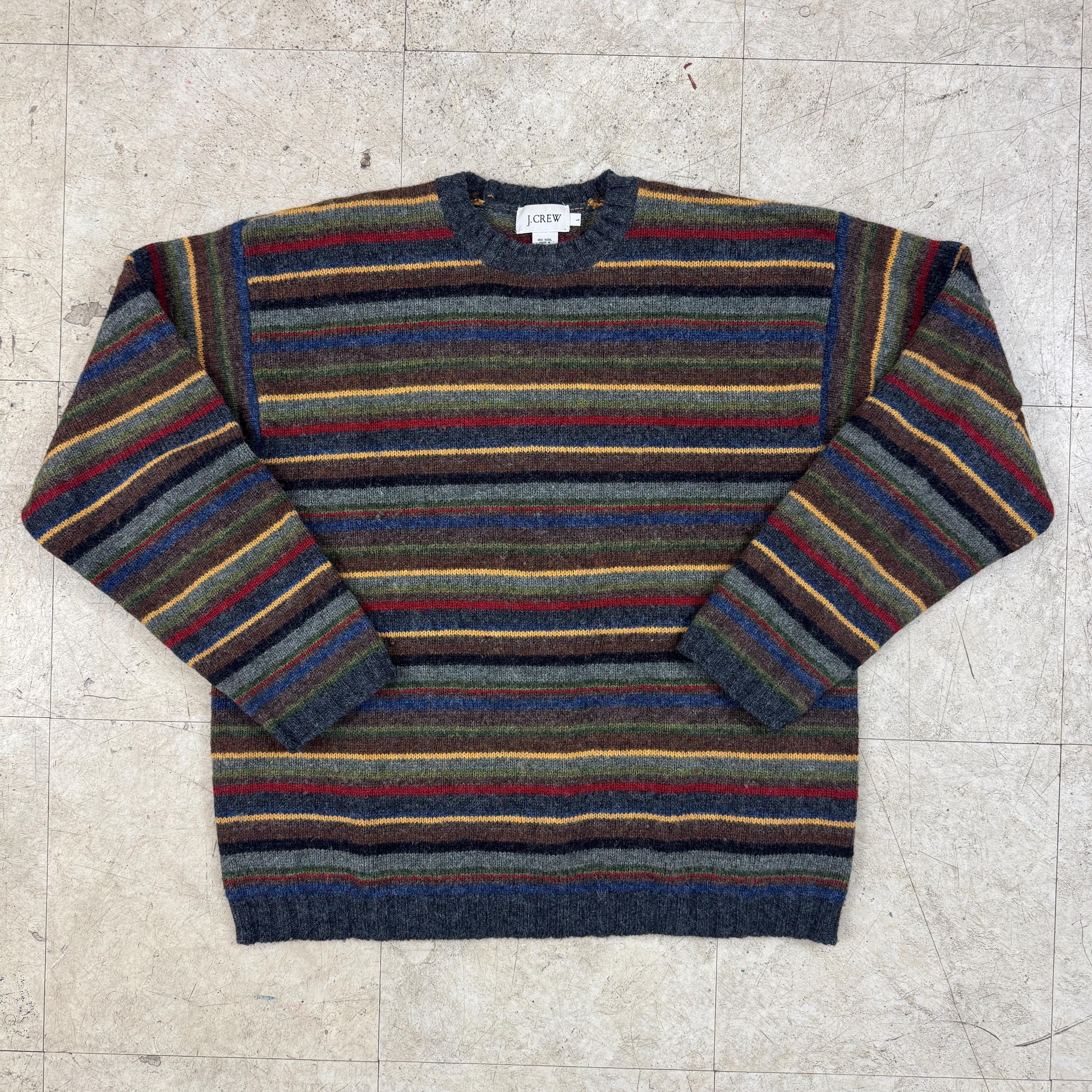 J.crew Patchwork Sweater 1990s - Etsy