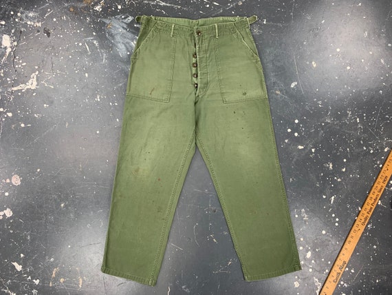 34x30 OG107 Utility Trousers 40s USA Vintage