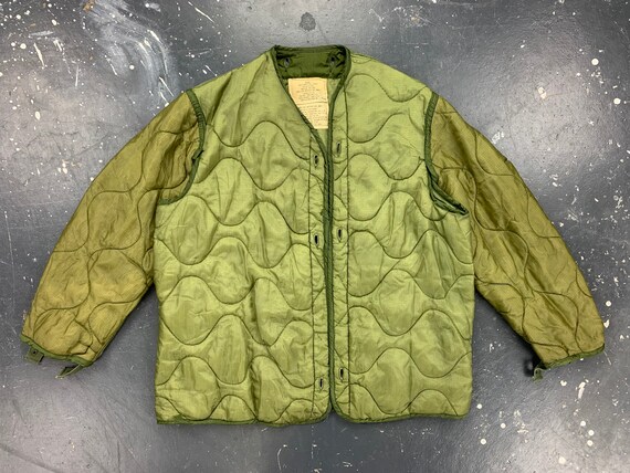 US Army M65 Field Jacket Liner 70s Military Vintag