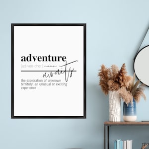 Adventure Quote | Wanderlust | Adventure Awaits | Travel Quotes | Kids Room Decor | Hallway Decor | Entryway Decor