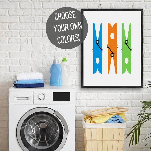 Laundry Room Decor | Laundry Room Sign | Funny Laundry Signs | Laundry Room Wall Decor | Laundry Room Sign | Clothespins
