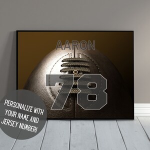 Custom Rugby Decor | Personalized Rugby Wall Art with Name | Rugby Poster | Senior Night | Sports Art | Kid's Room Decor | PRINTABLE