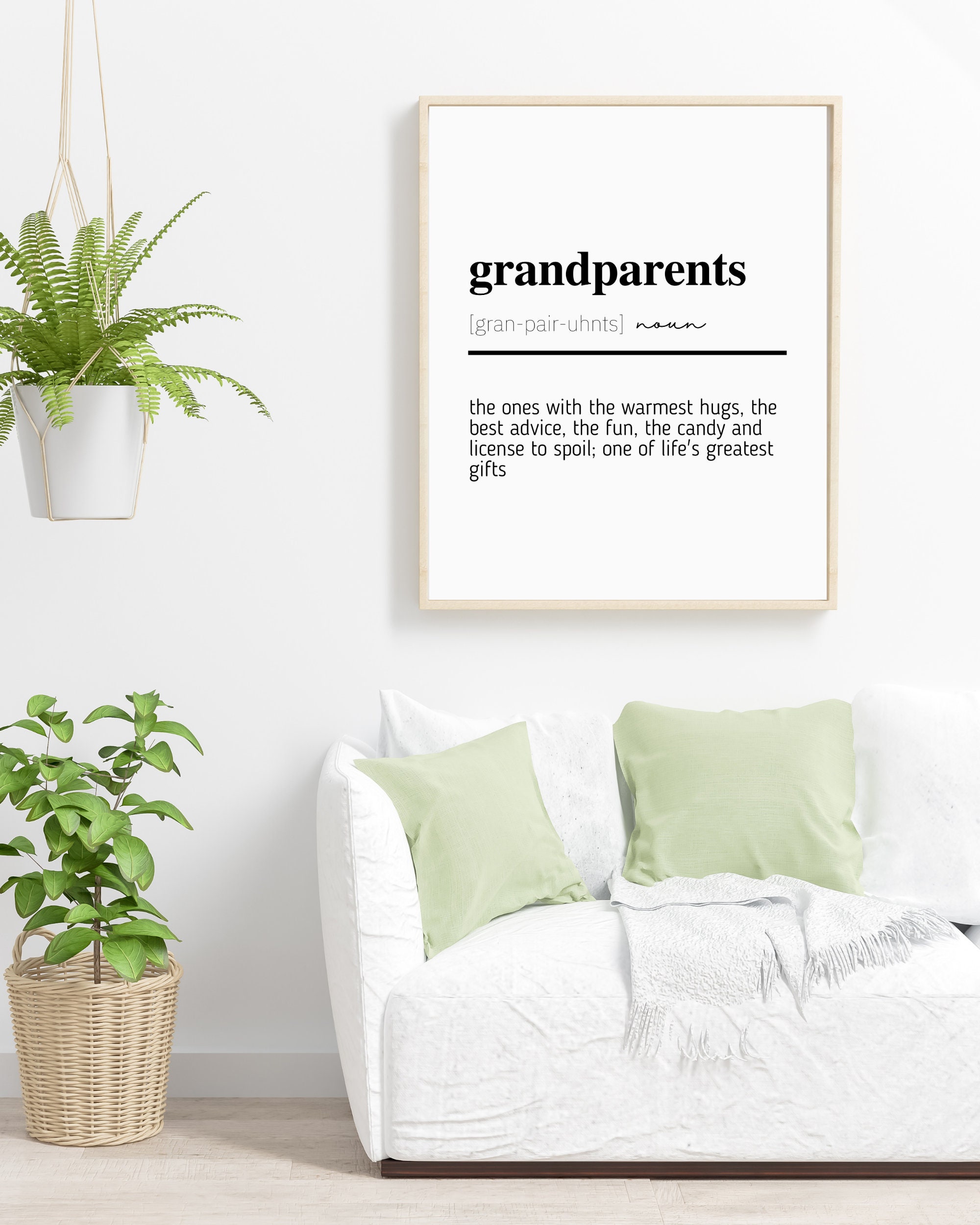 Gift for New Grandparents Grandparents Quote Grandparents Sign