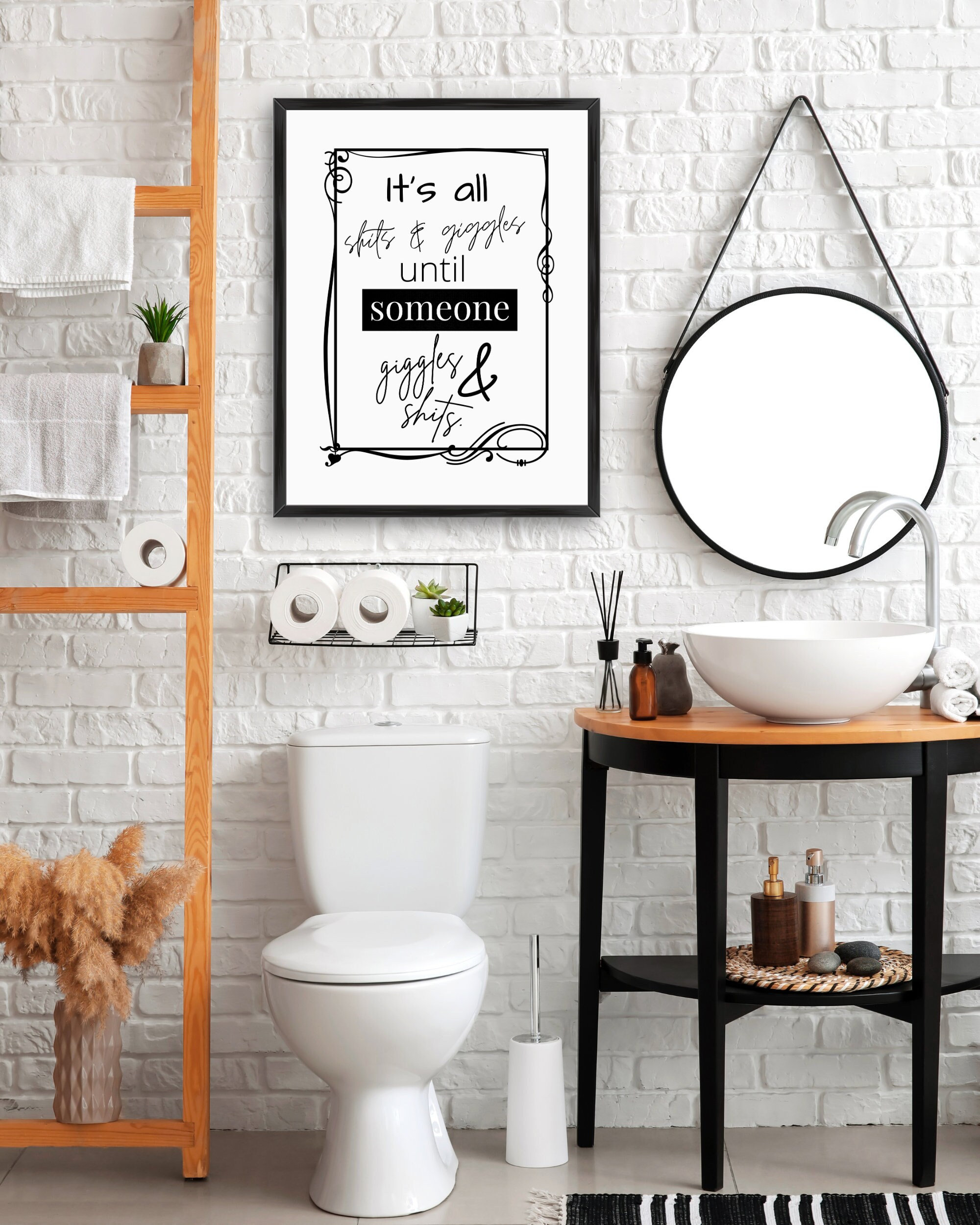 Funny Bathroom Sign | Funny Bathroom Wall Art | Funny Restroom Signs | Funny  Bathroom Pictures | Shits and Giggles - Etsy, image size:2000x2500