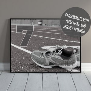 Personalized Sports Wall Decor with Name | Track Runner Poster | Track Runner Art | Track Gift | Track Runner Decor | Kids Room Decor