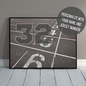 Custom Track Runner Art | Personalized Sports Wall Decor with Name | Track Runner Poster | Gift for Track Athlete | Kids Room Decor
