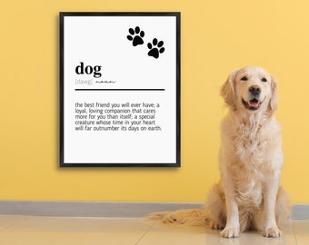 Dog Quote Dog Meaning Dog Definition Dog Love Dog Love Quote Dog  Wall Art Dog Sign Dog Poster Dog Wall Decor PRINTABLE