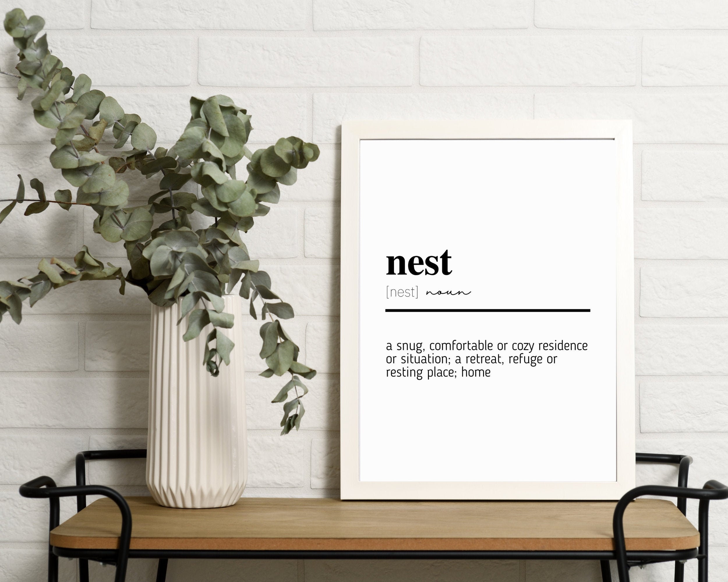 Nest Decor Farmhouse Decor Nest Definition Nest Quote Etsy UK