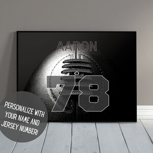 Custom Rugby Art | Personalized Rugby Wall Decor with Name | Senior Night | Sports Art | Rugby Gift | Kid's Room Decor | PRINTABLE