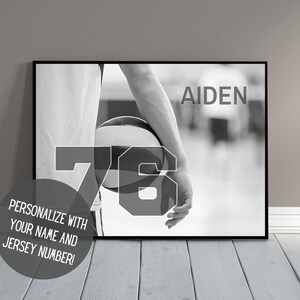 Customized Volleyball Art | Sports Wall Decor with Name | Volleyball Poster | Gift for Volleyball Player | Kids Room Decor | PRINTABLE