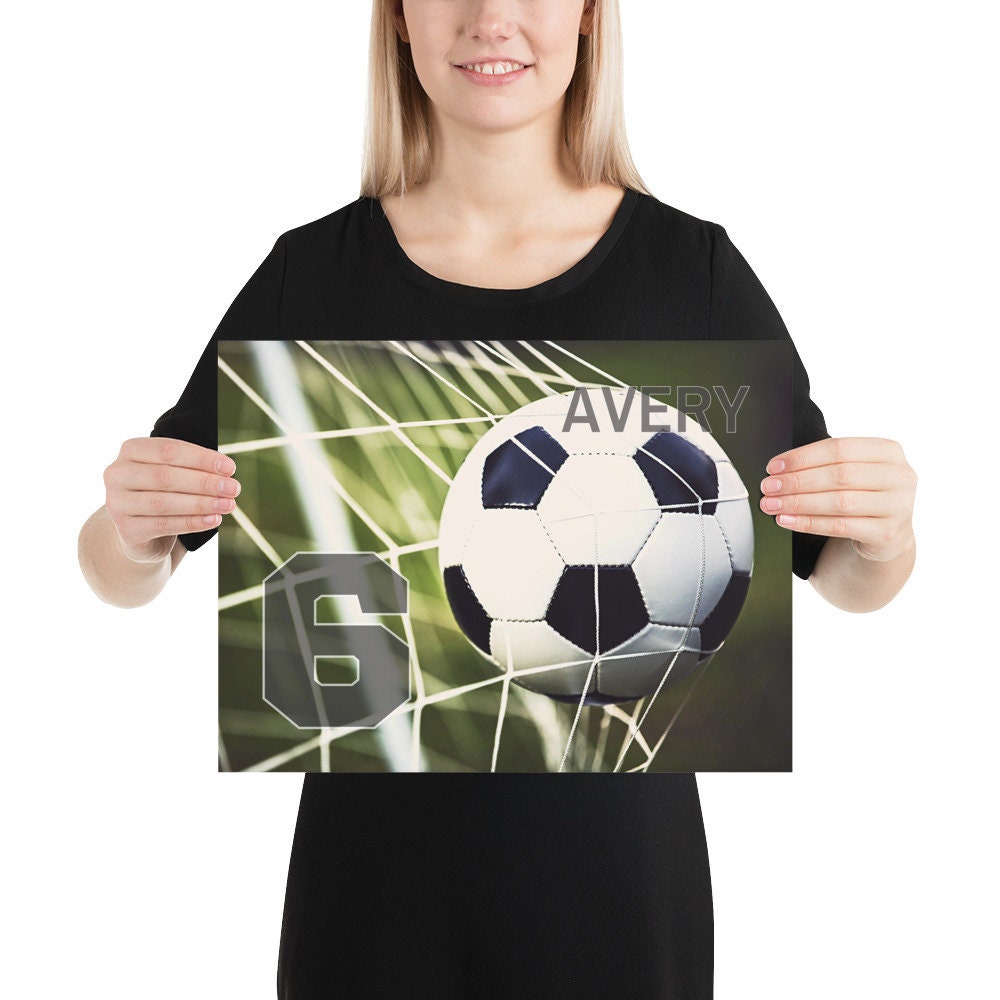 Personalized Soccer Wall Decor With Name | Soccer Art | Senior Night ...