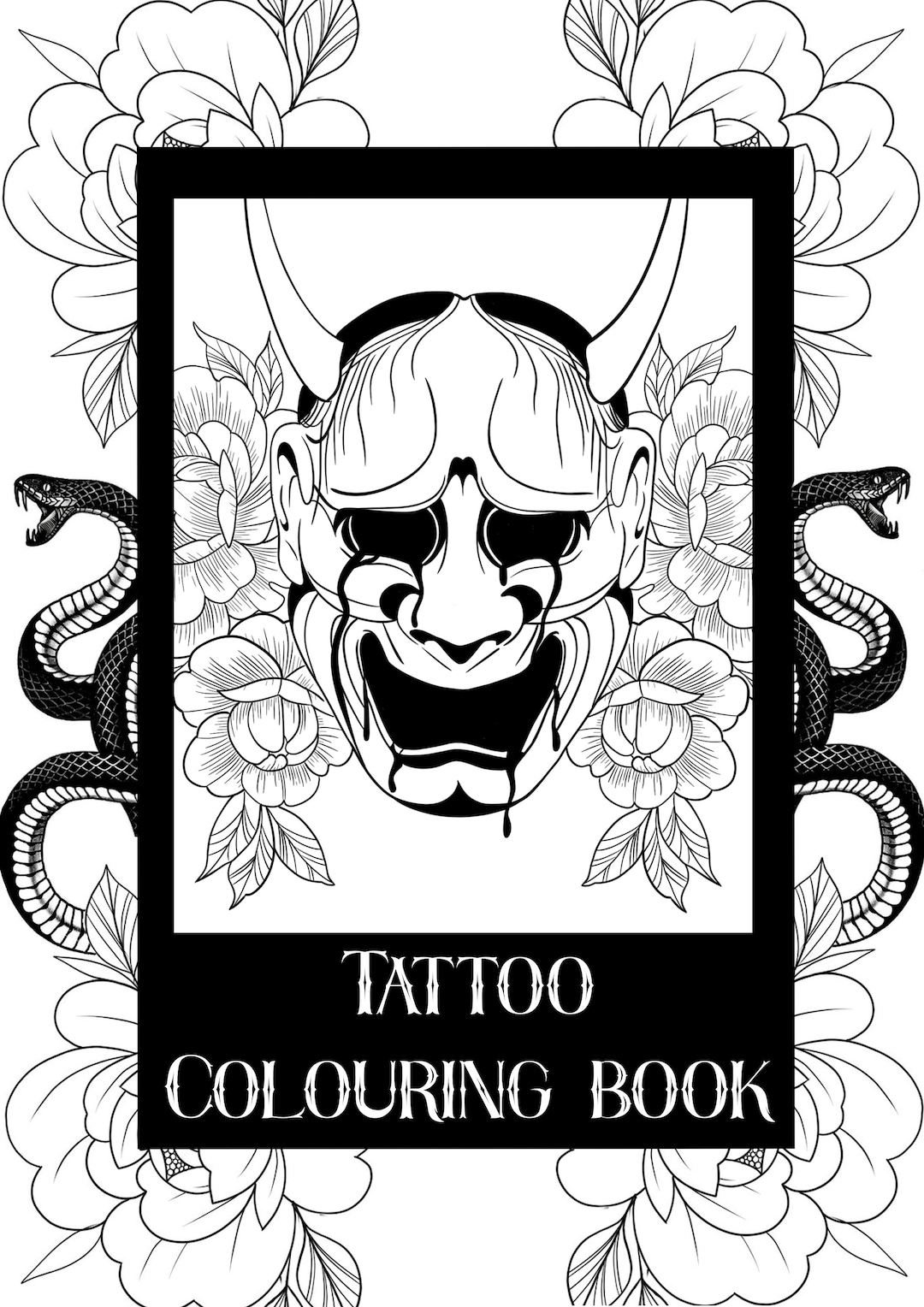 Tattoo Coloring Book, A4 Coloring Pages for Adults and Youth, Cool ...