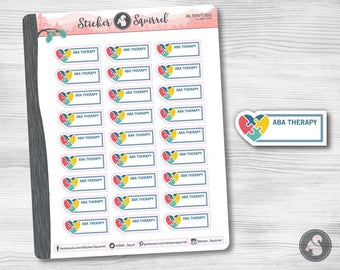 ABA Therapy Planner Stickers: Write-On Labels for Erin Condren