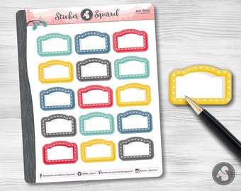 Blank Marquee Planner Stickers: Erin Condren, Journals, Calendars