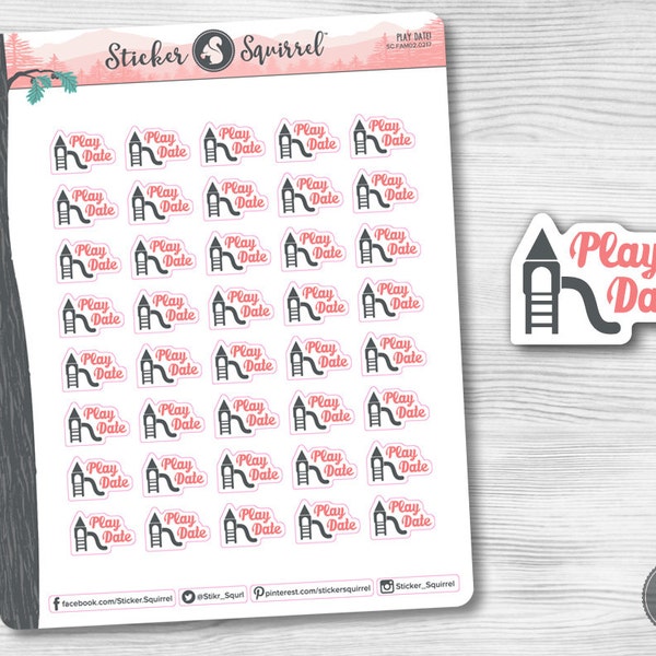 Play Date! Planner Stickers | erin condren monthly planner weekly planner journal calendar organizer baby play date decals SC.FAM02.0217