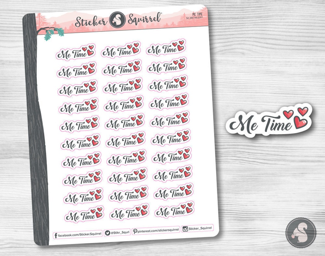 Me Time Planner Stickers | Healthy Happy Calm Serene Timeout Alone ...