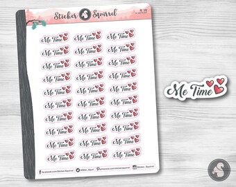 Me Time Planner Stickers | Waterproof Vinyl Decals