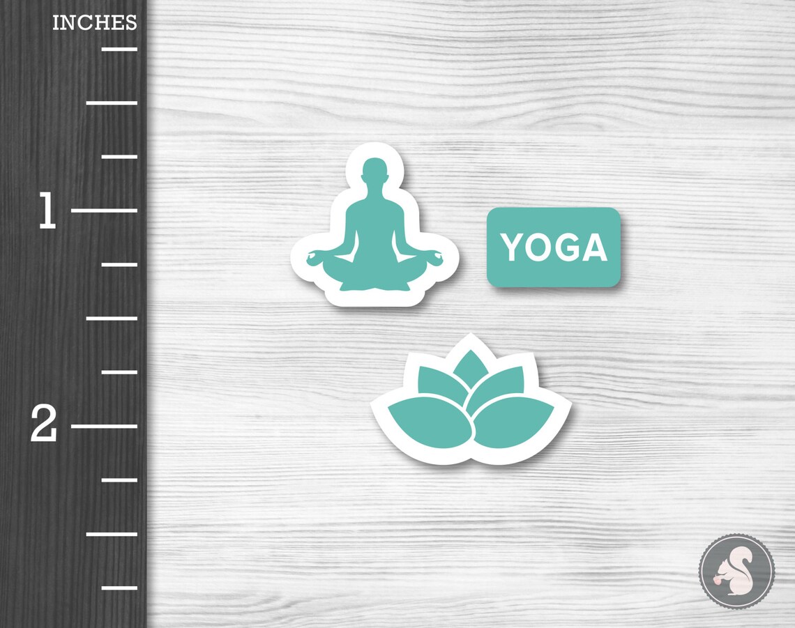 Yoga Meditation Planner Stickers by Sticker Squirrel Etsy