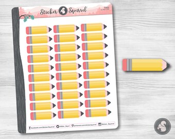 Pencil Write-On Planner Stickers: Erin Condren, Journals, Calendars