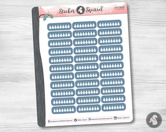 Water Tracker Planner Stickers: Erin Condren, Journal, Calendar