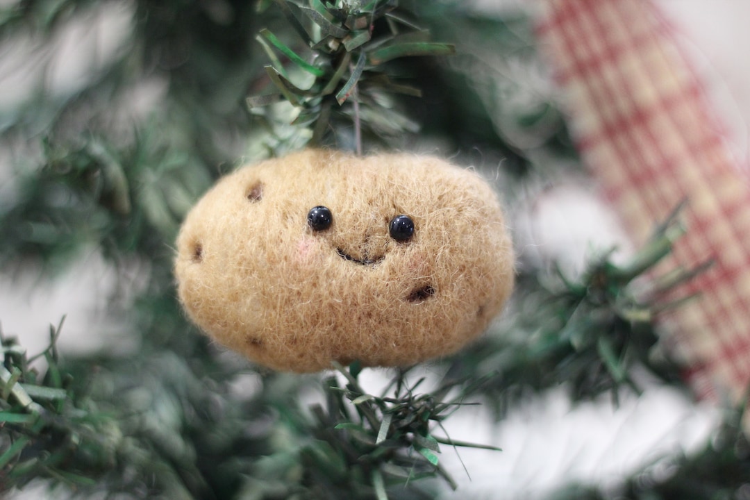 Needle Felt Potato Ornamentchristmas Ornament, Spoonie Gift Etsy